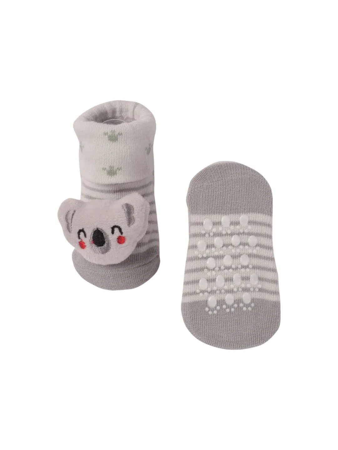 Adorable Baby Socks with 3D Koala Face – Cozy and Soft Design