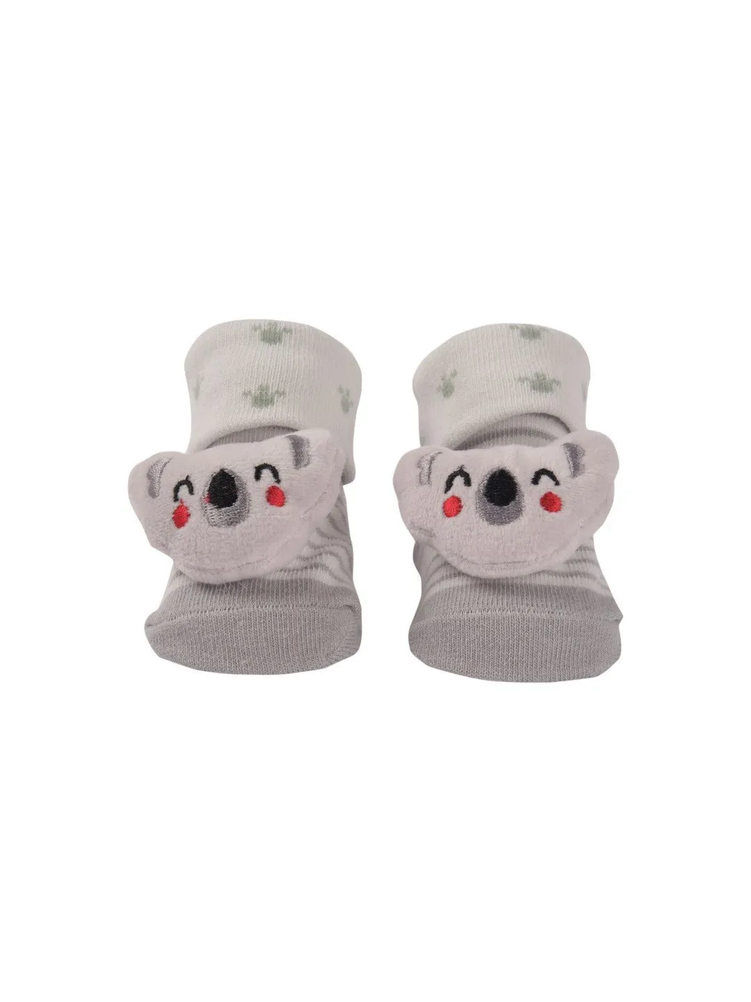 Adorable Baby Socks with 3D Koala Face – Cozy and Soft Design