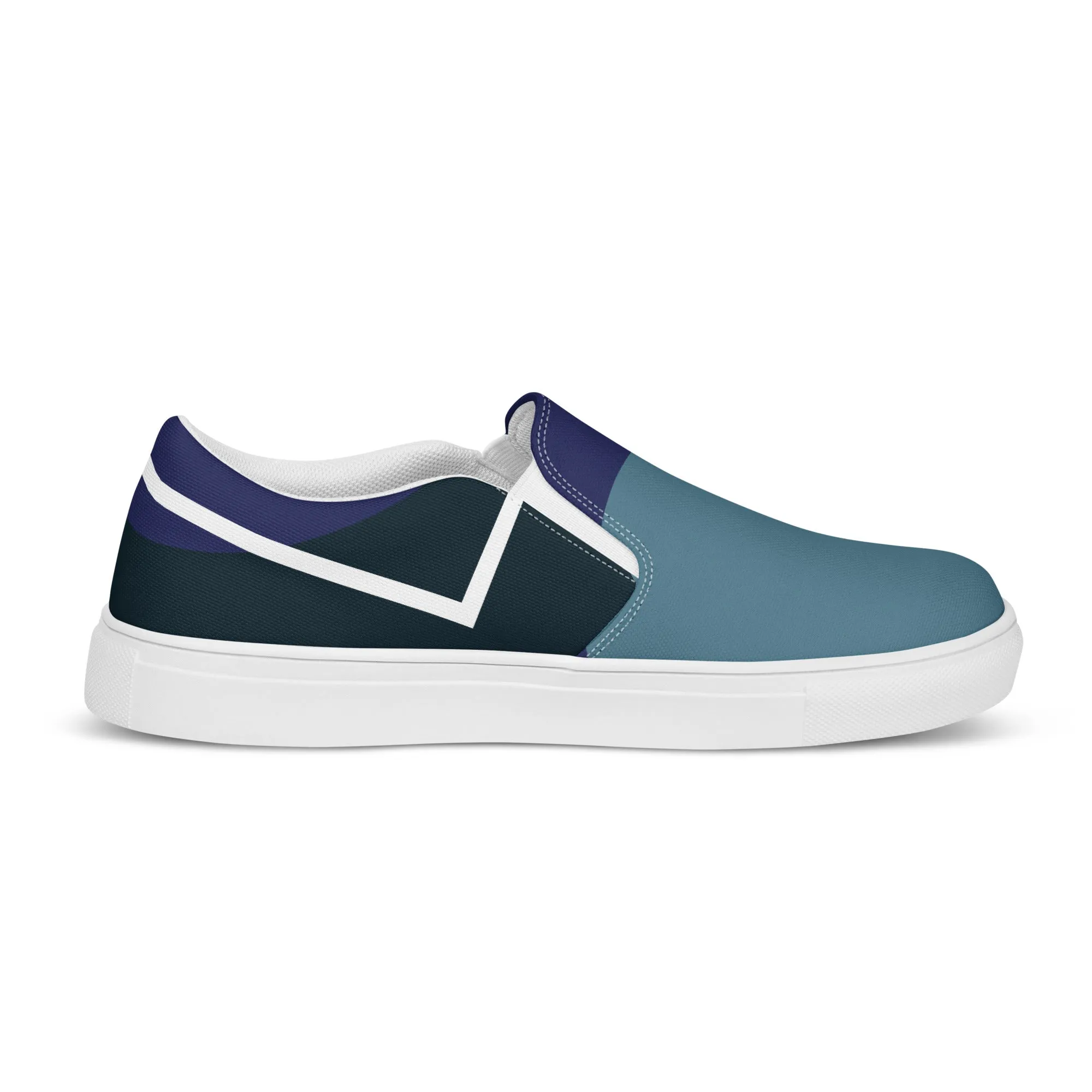 ARTIST Women’s Slip-On Canvas Shoes (Blue Shades)