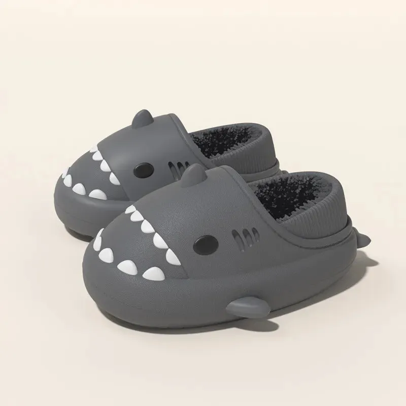 Lady Glams Comwarm’s Shark Plush Slippers - Your Cozy Companion for Stylish Winter Comfort